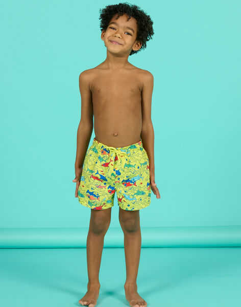 Child boy canary yellow swimsuit NYOMERBOXREQ / 22SI02L6MAI117