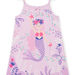Child girl lilac nightdress with mermaid and seabed motifs