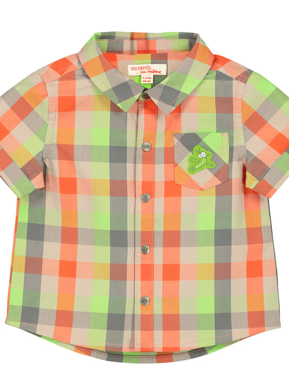 Baby boys' checked shirt FUYECHEM / 19SG10M1CHM099