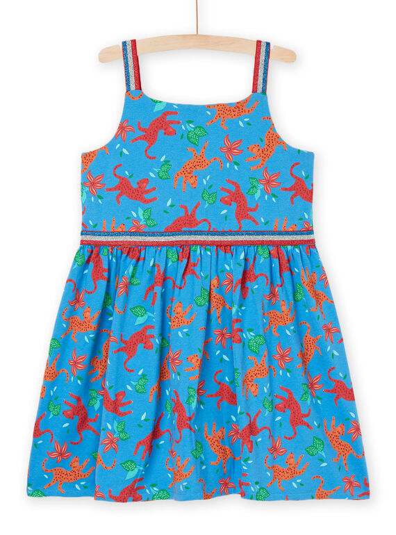 Blue tiger print dress RABALROB2 / 23S901W1ROB201
