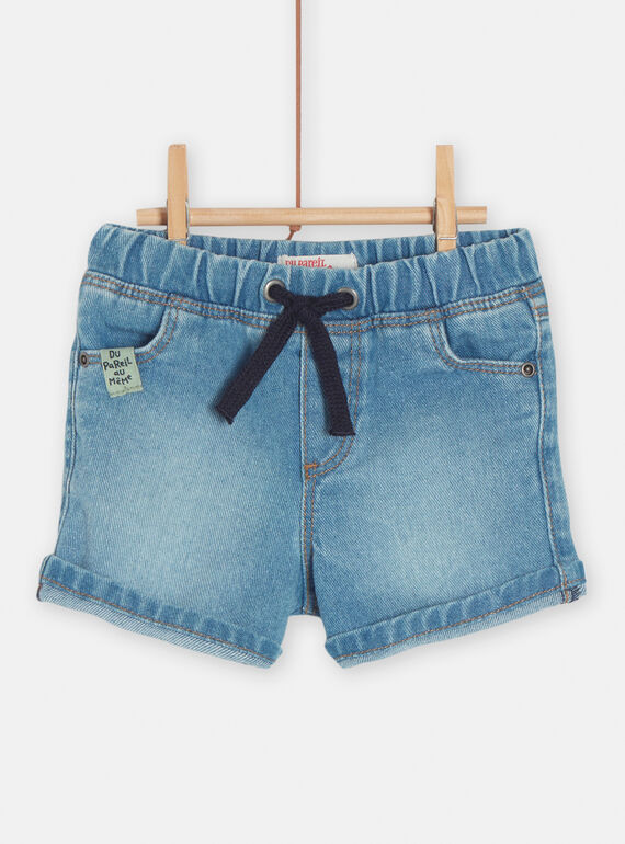 Blue denim shorts for baby boys TUCOSHOR / 24SG10N1SHOP274
