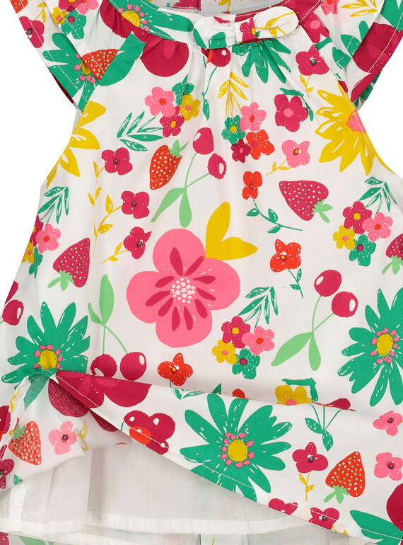 Baby girls' poplin dress FIYEROB2 / 19SG09M2ROB000