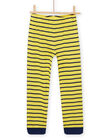 Yellow canary pyjamas child boy NEGOPYJTREX / 22SH12G3PYJ117