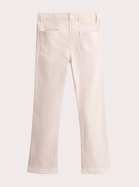  Pink denim jeans flare cut for girls  VAJOPANT1 / 24W901J2PAND329