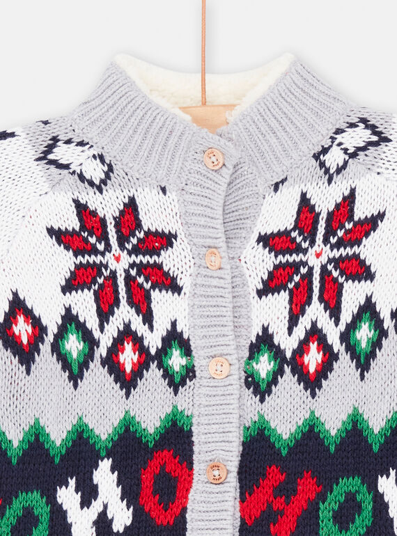 Grey KIDS CARDIGAN SUWAYGIL / 23WG10S1GILJ922