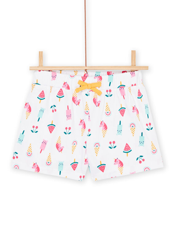 Pink and white pyjamas with unicorns and fantasy print REFAPYJICE / 23SH11H9PYJD317