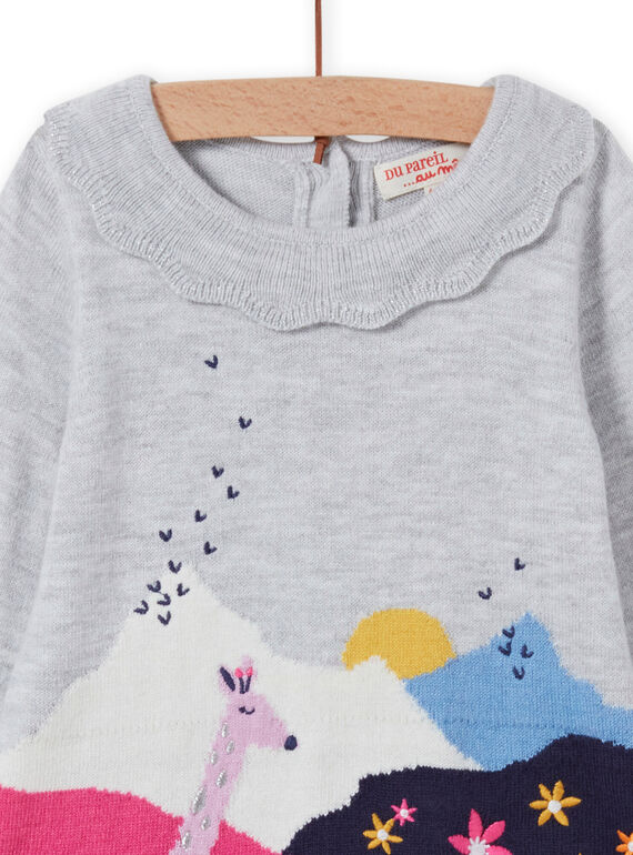 Baby girl's fancy knit dress MIPLAROB2 / 21WG09O2ROBJ920