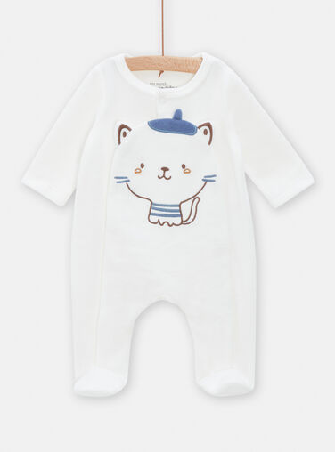 Pyjama bébé garçon en velours : - Catalogue DPAM