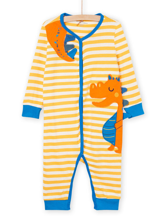 Stripe print sleep suit with dinosaur animation REGAGREDRA / 23SH14D4GREB114