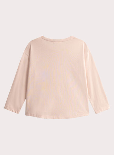 Pale beige long sleeved dog design T-shirt Pale beige long sleeved dog design T-shirt WALANTEE2 / 25S90141TMLD319