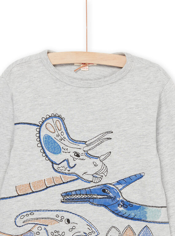Long sleeve t-shirt with dinosaur design POMENTEE1 / 22W902U4TMLJ922