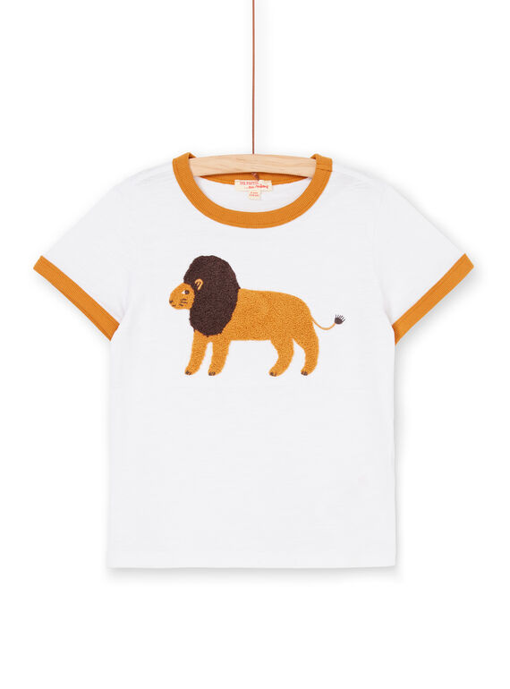 White and orange T-shirt - Child boy LOJAUTI / 21S902O1TMC000