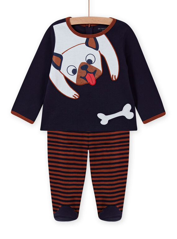 Baby boy dog print pajama set MEGAPYJDOG / 21WH1481PYJC205