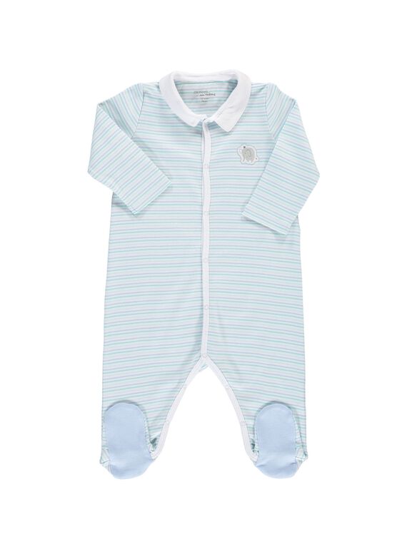 Baby boys' cotton sleepsuit CCGGRE2 / 18SF04C1GRE099