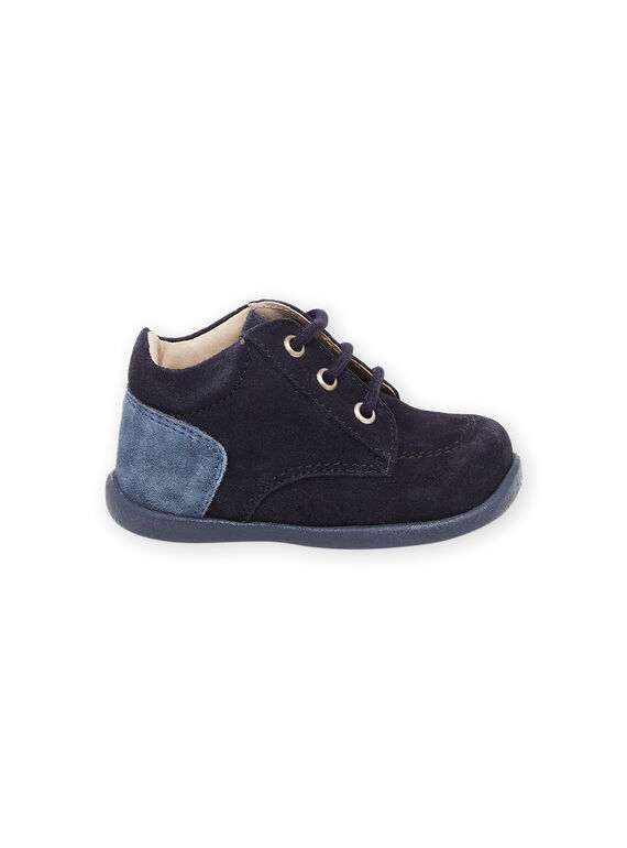 Two-tone blue leather booties PUBOTIBICO / 22XK3875D0F070