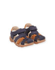 Navy blue leather sandals ROSANDBOSPOR / 23KK3661D0E070