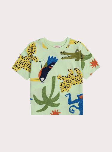 Light green TEE SHIRT SS WOLITI1 / 25S902T3TMC602