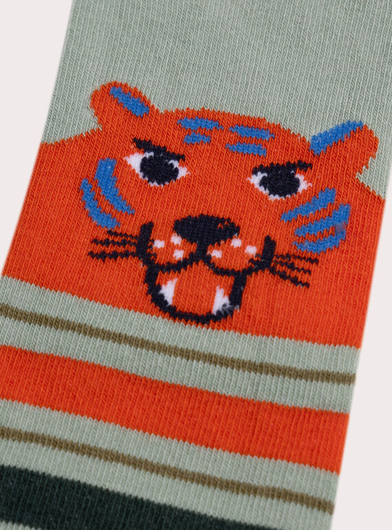 Blue green SOCKS XYOJOCHO2 / 25WI02E6SOQ614