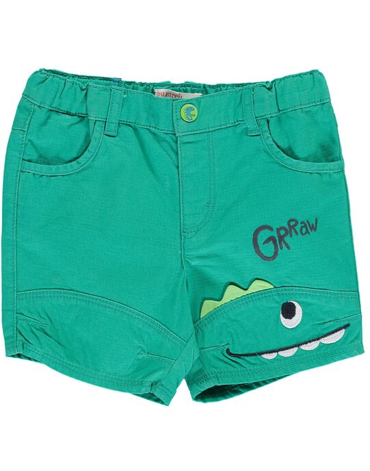 Baby boys' green shorts for baby (Matière principale 100 COTON) for