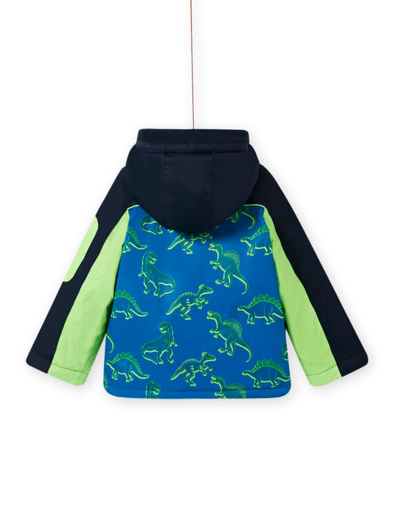 Three-colored jacket with dinosaur print MOSKIPAR / 21W902R1ANOC221