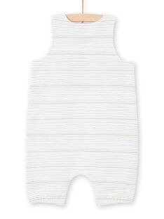 Unbleached and green striped overalls birth mixed MOU1SAL2 / 21WF0541SAL001