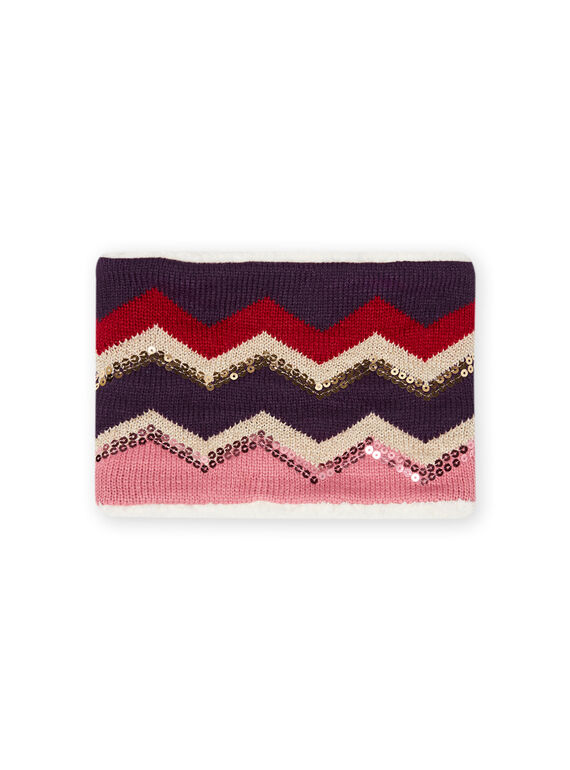 Child girl herringbone knitted snood MYAFUNSNOO / 21WI0161SNOH700