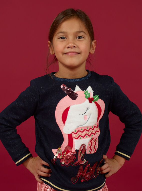 Child girl furry unicorn sweater MANOSWEA / 21W901Q1SWE070