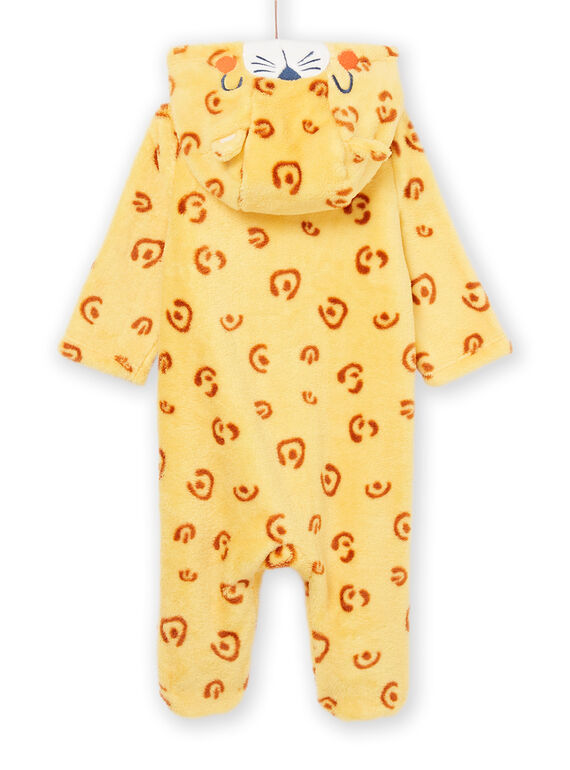 Long-sleeved leopard print romper PEGASURLEO / 22WH1431SPYB105