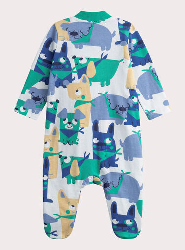 Baby boys' blue printed rompers WEGAGREMIX / 25SH1493GREC236