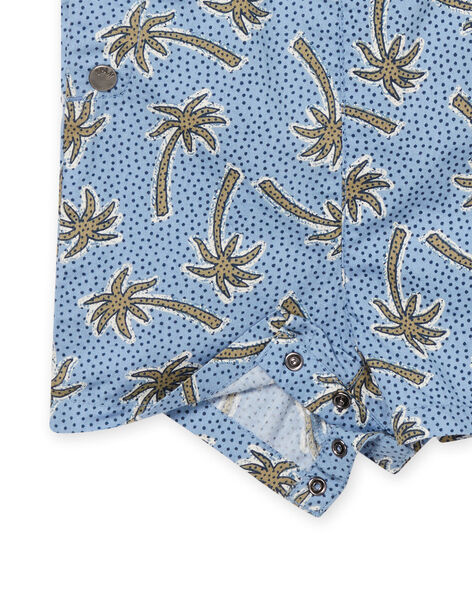 Baby boy pistachio green and blue outfit NUSANENS / 22SG10S1ENS610