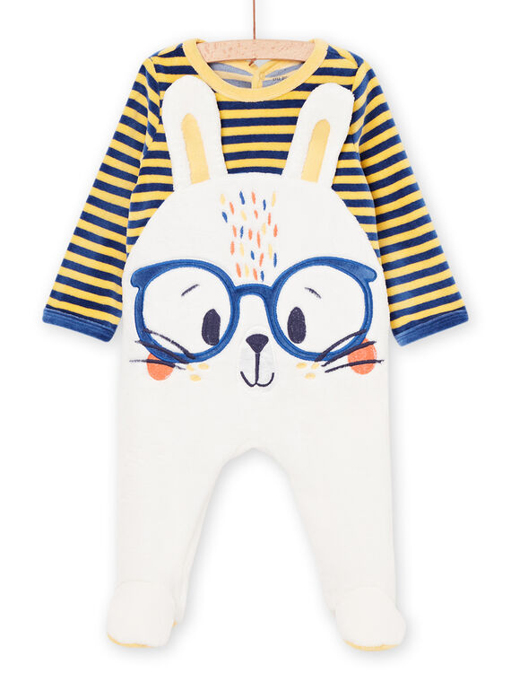 Stripe sleep suit with bunny animation PEGAGRELAP / 22WH1433GREB105