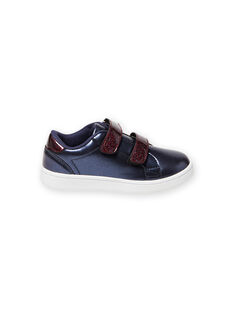 Navy blue sneakers child girl MABASMARION / 21XK3571D3F070