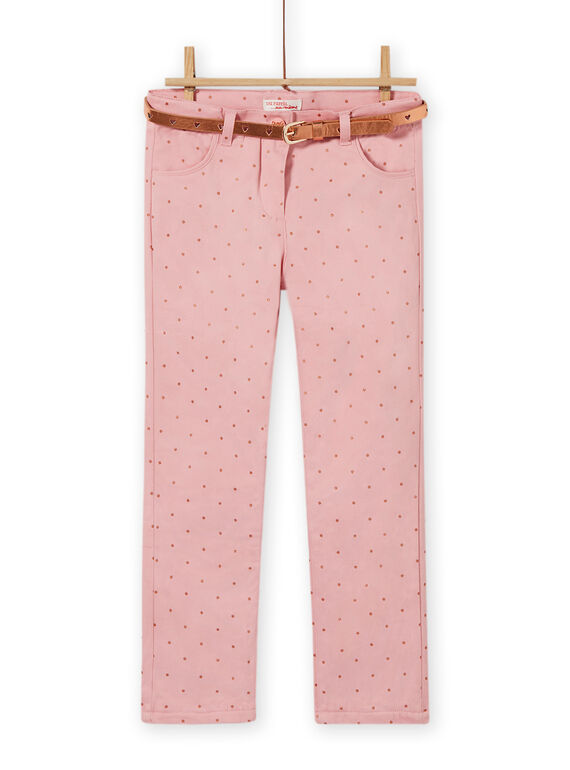 Old pink pants with polka dots child girl MASAUPANT2 / 21W901P1PAN303