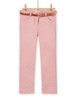 Old pink pants with polka dots child girl MASAUPANT2 / 21W901P1PAN303