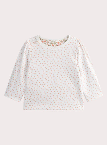 Baby girls' reversible printed T-shirt Baby girls' reversible printed T-shirt WILANTEE1 / 25SG0944TMLA001