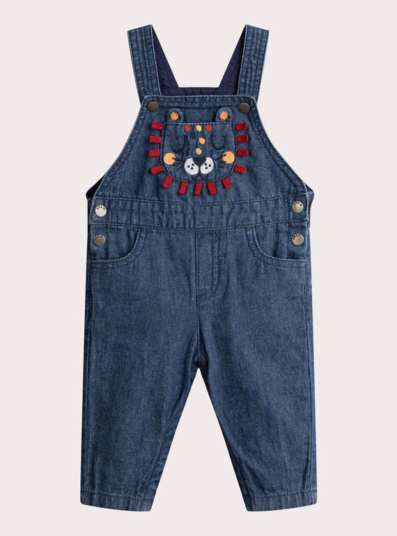 Long denim overalls for baby boy  VUKOSAL / 24WG1031SALP274