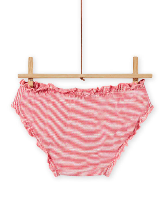 Set of 3 matching panties with ruffled details child girl MEFALOTFLE / 21WH11B5D5L001