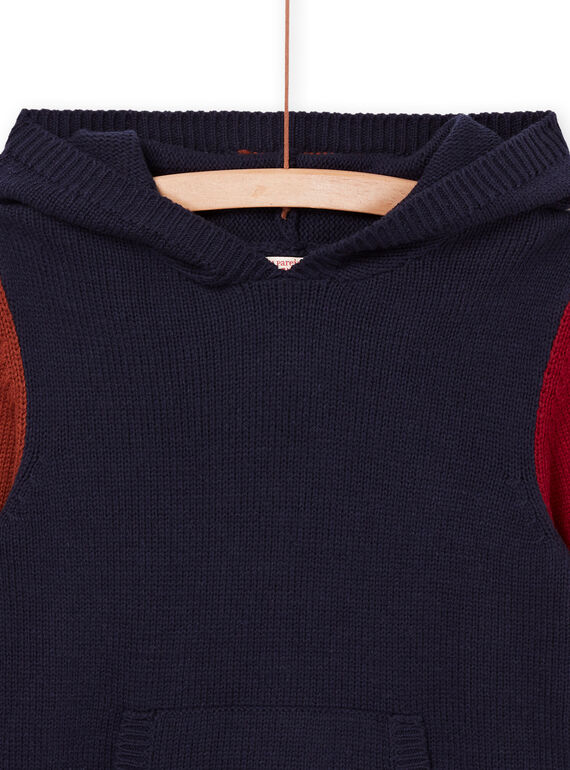 Hooded sweater with wolf motif POGOPUL / 22W902O1PUL705