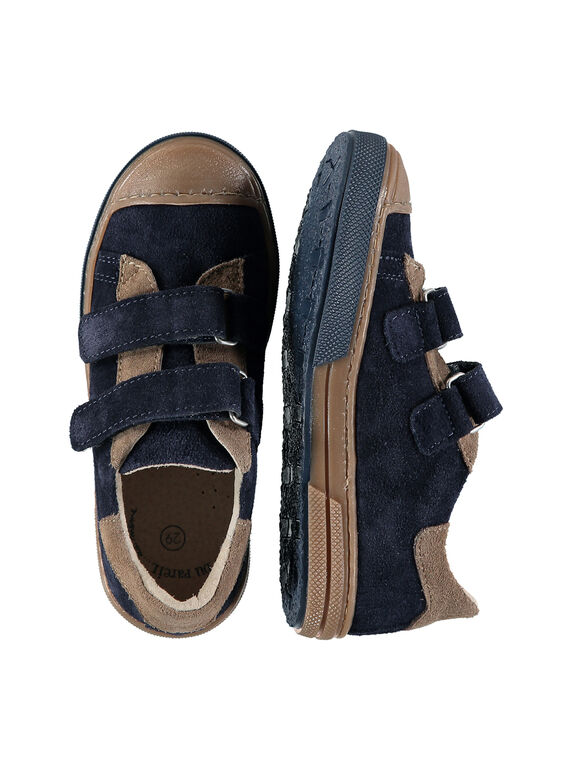 Boys? smart two-tone split leather trainers FGBASIK / 19SK3636D3F070