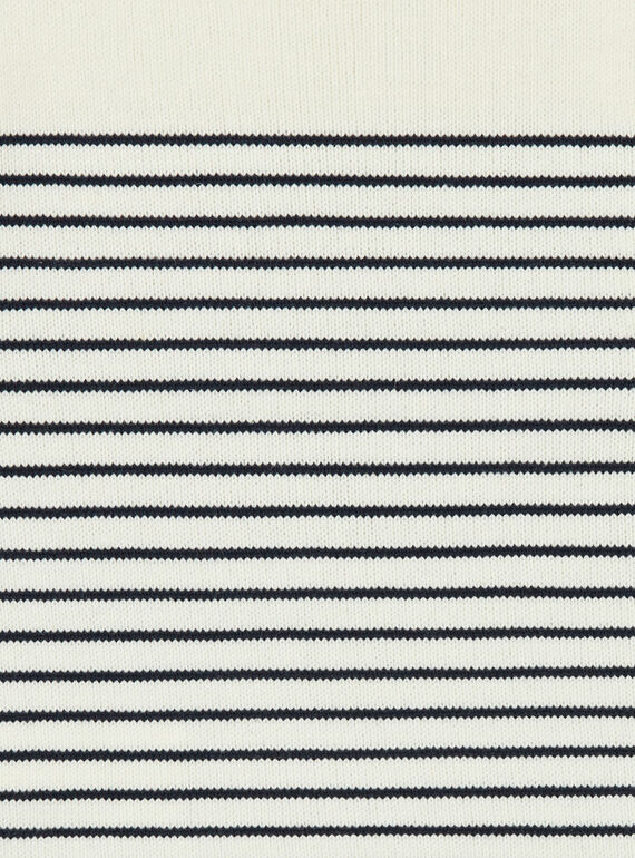 Off white striped sweater for boys LOJOPUL1 / 21S90231PUL001