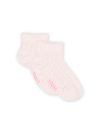 Child girl light pink socks NYAJOSCHO2B / 22SI016ASOQ321