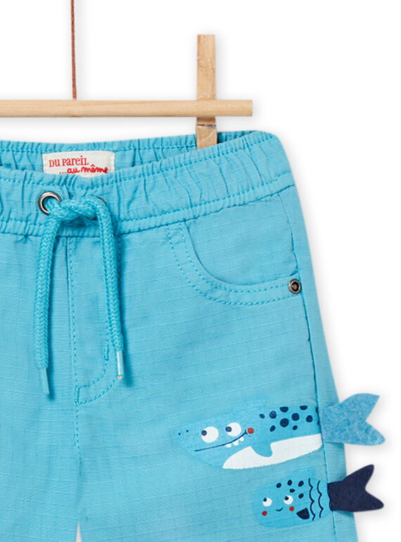 baby boy Caribbean blue Bermuda shorts NUFICBER1 / 22SG10U3BERC242