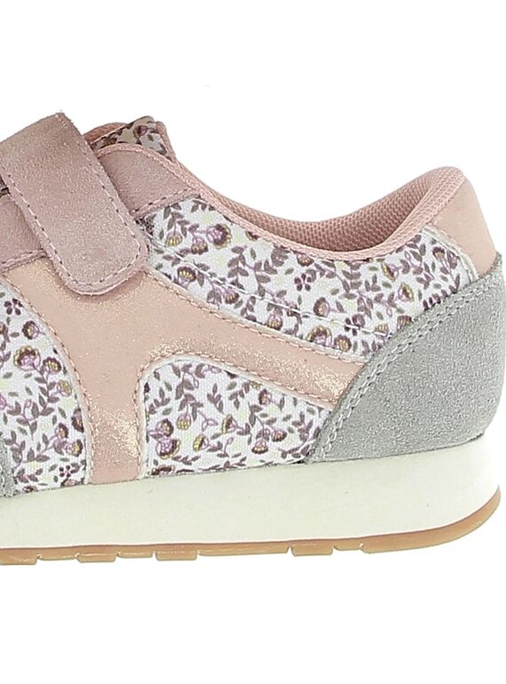 Girls' leather sports trainers CFSPORTCER / 18SK35A4D14030