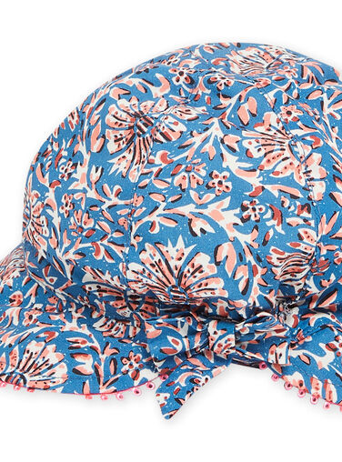 Baby girl blue floral hat NYISANCHA / 22SI09C2CHAC221