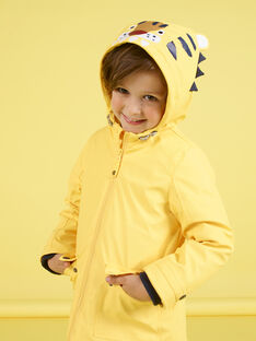 Boy's yellow tiger raincoat MOGROIMP1 / 21W90251D59B116