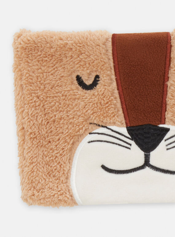 Boy's beige snood SYOGROSNO5 / 23WI02O4SNOI814