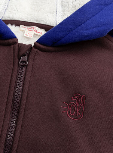 Burgundy KIDS CARDIGAN XOBLUGIL1 / 25W902N2GIL501