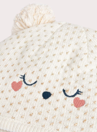  Heart pattern hat for baby girl  VYIDOUBON1 / 24WI09M3BON001