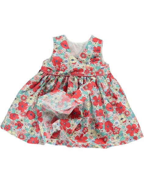 Baby girls' wrapover dress CIBUROB1 / 18SG09K2ROB099