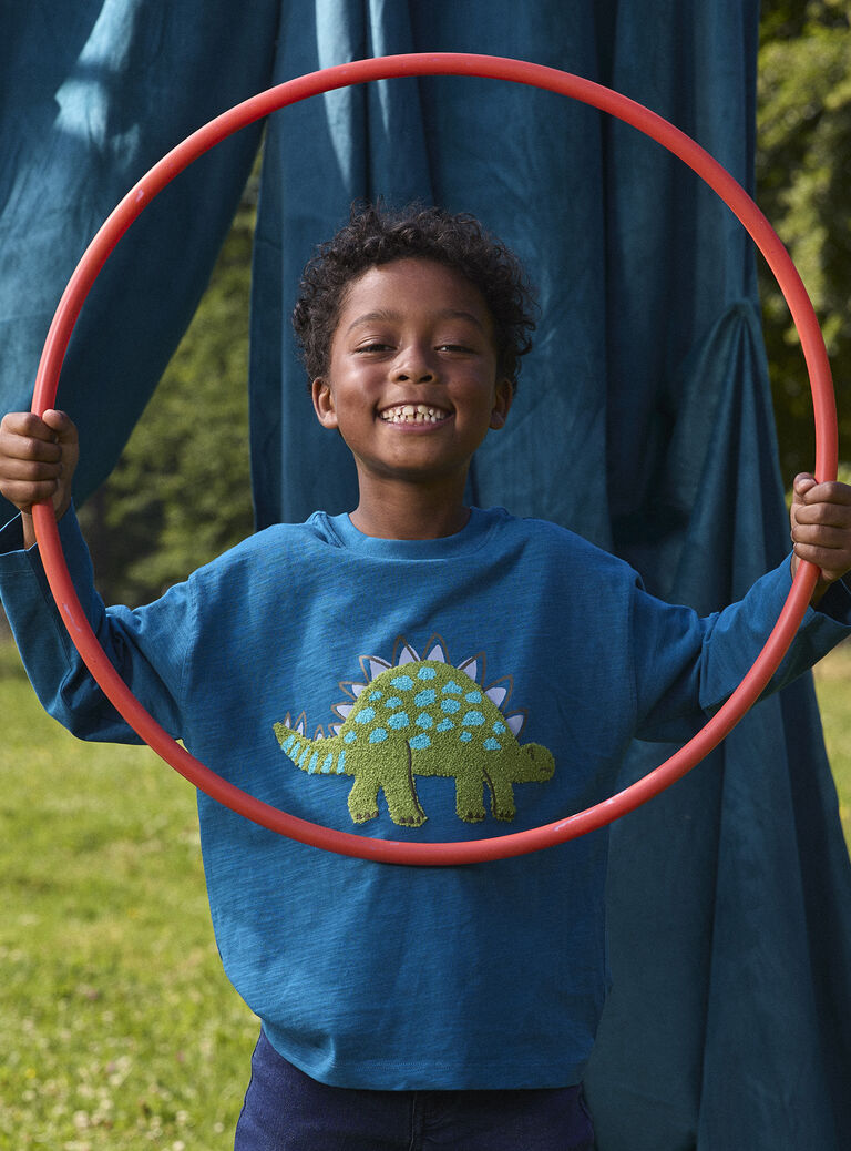 Blue TEE SHIRT LS VOKLITEE4 / 24W90243TMLC235